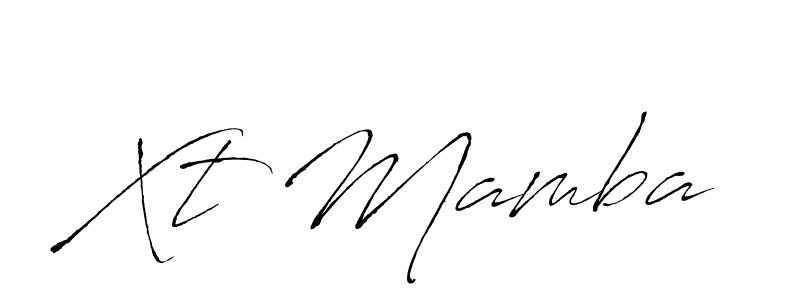 Make a beautiful signature design for name Xt Mamba. With this signature (Antro_Vectra) style, you can create a handwritten signature for free. Xt Mamba signature style 6 images and pictures png