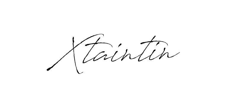 How to make Xtaintin signature? Antro_Vectra is a professional autograph style. Create handwritten signature for Xtaintin name. Xtaintin signature style 6 images and pictures png