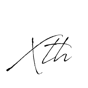 You should practise on your own different ways (Antro_Vectra) to write your name (Xth) in signature. don't let someone else do it for you. Xth signature style 6 images and pictures png