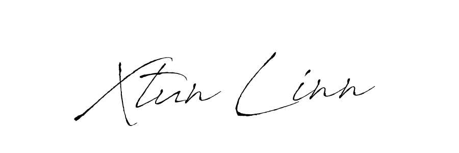 The best way (Antro_Vectra) to make a short signature is to pick only two or three words in your name. The name Xtun Linn include a total of six letters. For converting this name. Xtun Linn signature style 6 images and pictures png