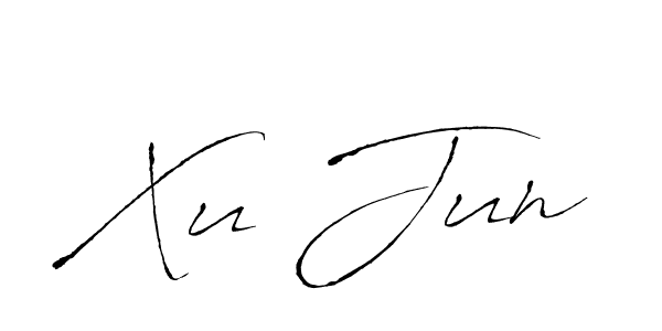 Similarly Antro_Vectra is the best handwritten signature design. Signature creator online .You can use it as an online autograph creator for name Xu Jun. Xu Jun signature style 6 images and pictures png