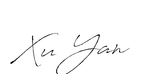 Create a beautiful signature design for name Xu Yan. With this signature (Antro_Vectra) fonts, you can make a handwritten signature for free. Xu Yan signature style 6 images and pictures png