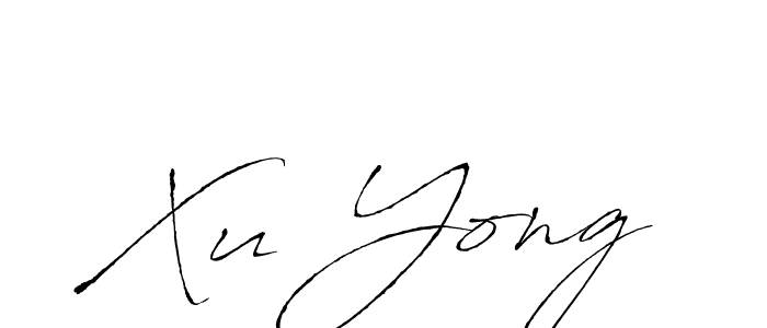 Create a beautiful signature design for name Xu Yong. With this signature (Antro_Vectra) fonts, you can make a handwritten signature for free. Xu Yong signature style 6 images and pictures png