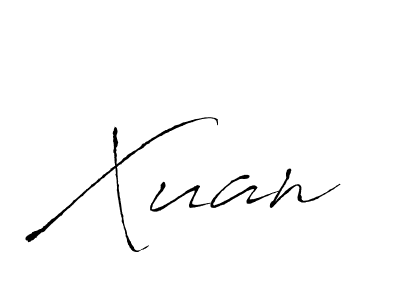 Make a beautiful signature design for name Xuan. With this signature (Antro_Vectra) style, you can create a handwritten signature for free. Xuan signature style 6 images and pictures png