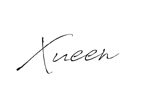 Use a signature maker to create a handwritten signature online. With this signature software, you can design (Antro_Vectra) your own signature for name Xueen. Xueen signature style 6 images and pictures png