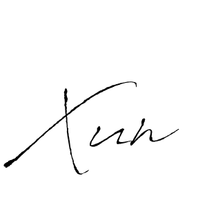 Use a signature maker to create a handwritten signature online. With this signature software, you can design (Antro_Vectra) your own signature for name Xun. Xun signature style 6 images and pictures png
