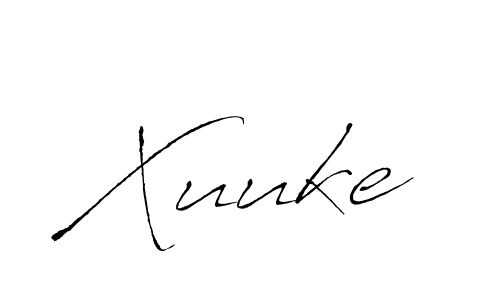 Create a beautiful signature design for name Xuuke. With this signature (Antro_Vectra) fonts, you can make a handwritten signature for free. Xuuke signature style 6 images and pictures png