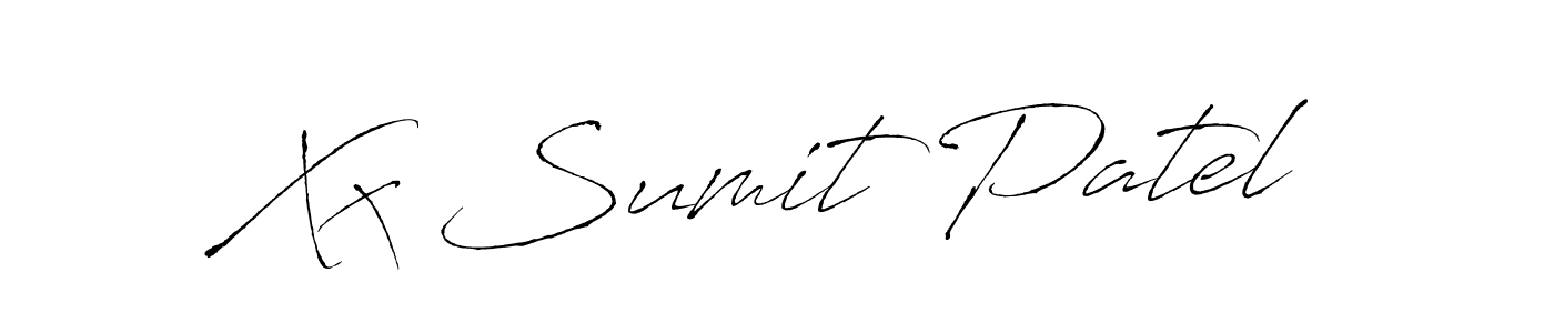 Create a beautiful signature design for name Xx Sumit Patel. With this signature (Antro_Vectra) fonts, you can make a handwritten signature for free. Xx Sumit Patel signature style 6 images and pictures png