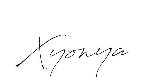 How to make Xyonya signature? Antro_Vectra is a professional autograph style. Create handwritten signature for Xyonya name. Xyonya signature style 6 images and pictures png