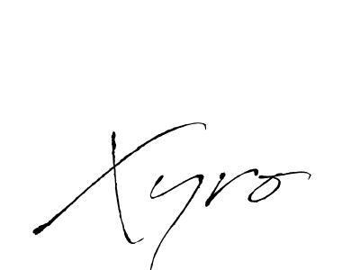 Make a beautiful signature design for name Xyro. With this signature (Antro_Vectra) style, you can create a handwritten signature for free. Xyro signature style 6 images and pictures png