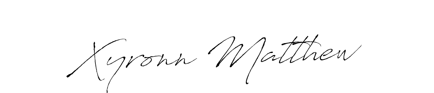 Also we have Xyronn Matthew name is the best signature style. Create professional handwritten signature collection using Antro_Vectra autograph style. Xyronn Matthew signature style 6 images and pictures png
