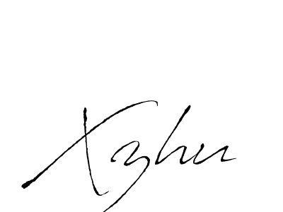 Create a beautiful signature design for name Xzhu. With this signature (Antro_Vectra) fonts, you can make a handwritten signature for free. Xzhu signature style 6 images and pictures png