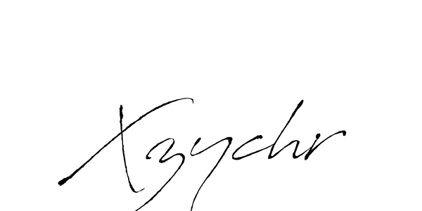 How to make Xzychr signature? Antro_Vectra is a professional autograph style. Create handwritten signature for Xzychr name. Xzychr signature style 6 images and pictures png