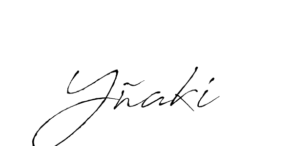 Make a beautiful signature design for name Yñaki. With this signature (Antro_Vectra) style, you can create a handwritten signature for free. Yñaki signature style 6 images and pictures png