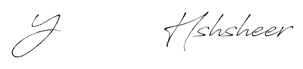 This is the best signature style for the Y           Hshsheer name. Also you like these signature font (Antro_Vectra). Mix name signature. Y           Hshsheer signature style 6 images and pictures png
