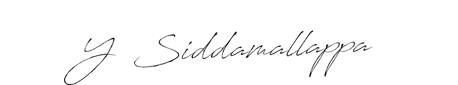 Make a beautiful signature design for name Y  Siddamallappa. With this signature (Antro_Vectra) style, you can create a handwritten signature for free. Y  Siddamallappa signature style 6 images and pictures png