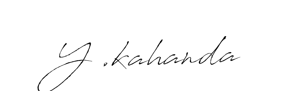 How to Draw Y .kahanda signature style? Antro_Vectra is a latest design signature styles for name Y .kahanda. Y .kahanda signature style 6 images and pictures png