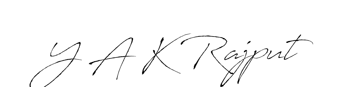Design your own signature with our free online signature maker. With this signature software, you can create a handwritten (Antro_Vectra) signature for name Y A K Rajput. Y A K Rajput signature style 6 images and pictures png