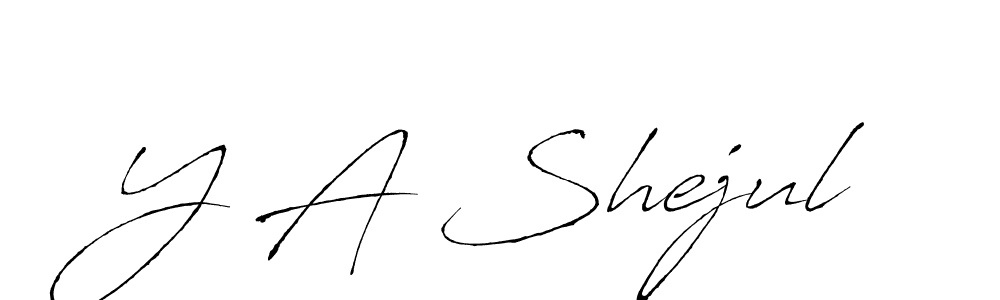 Similarly Antro_Vectra is the best handwritten signature design. Signature creator online .You can use it as an online autograph creator for name Y A Shejul. Y A Shejul signature style 6 images and pictures png