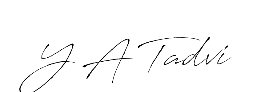 Similarly Antro_Vectra is the best handwritten signature design. Signature creator online .You can use it as an online autograph creator for name Y A Tadvi. Y A Tadvi signature style 6 images and pictures png