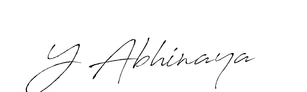 Also we have Y Abhinaya name is the best signature style. Create professional handwritten signature collection using Antro_Vectra autograph style. Y Abhinaya signature style 6 images and pictures png