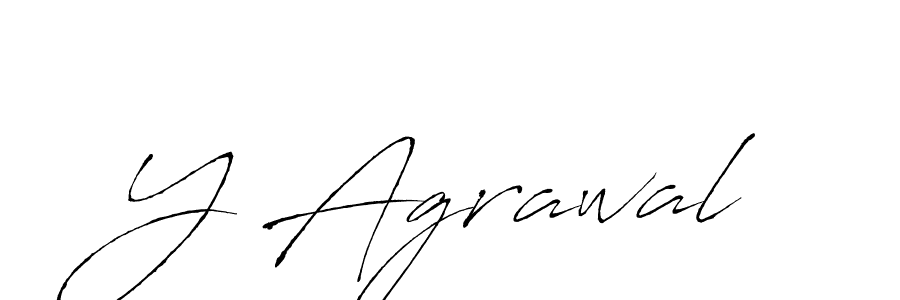 Use a signature maker to create a handwritten signature online. With this signature software, you can design (Antro_Vectra) your own signature for name Y Agrawal. Y Agrawal signature style 6 images and pictures png