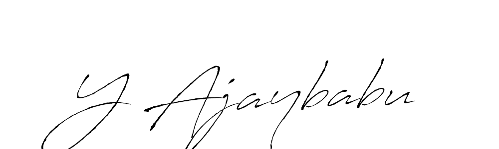 The best way (Antro_Vectra) to make a short signature is to pick only two or three words in your name. The name Y Ajaybabu include a total of six letters. For converting this name. Y Ajaybabu signature style 6 images and pictures png