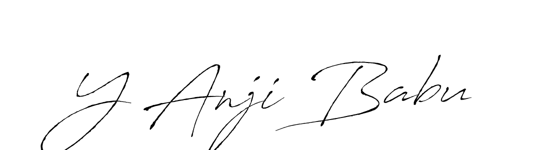 Also we have Y Anji Babu name is the best signature style. Create professional handwritten signature collection using Antro_Vectra autograph style. Y Anji Babu signature style 6 images and pictures png