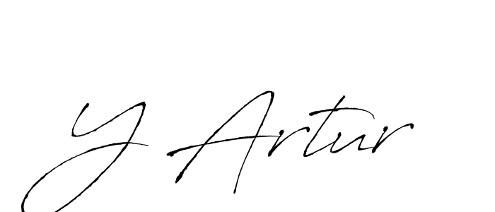 Use a signature maker to create a handwritten signature online. With this signature software, you can design (Antro_Vectra) your own signature for name Y Artur. Y Artur signature style 6 images and pictures png
