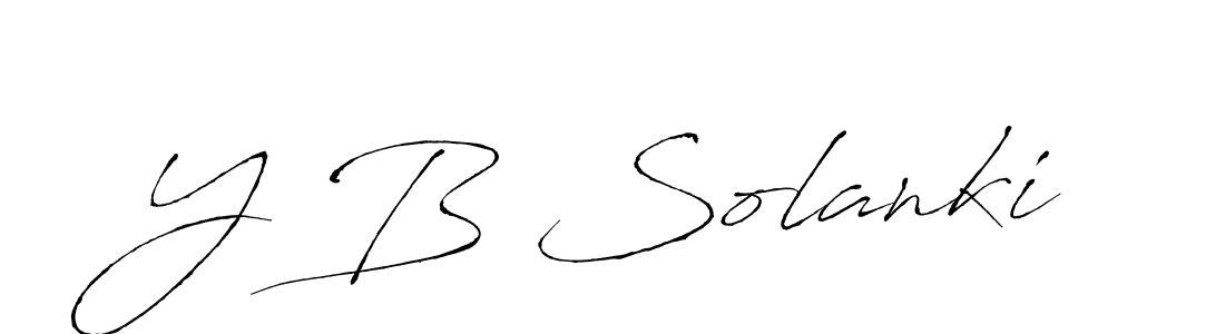 The best way (Antro_Vectra) to make a short signature is to pick only two or three words in your name. The name Y B Solanki include a total of six letters. For converting this name. Y B Solanki signature style 6 images and pictures png