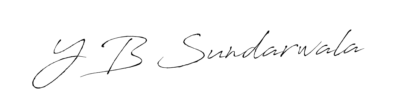 Also we have Y B Sundarwala name is the best signature style. Create professional handwritten signature collection using Antro_Vectra autograph style. Y B Sundarwala signature style 6 images and pictures png