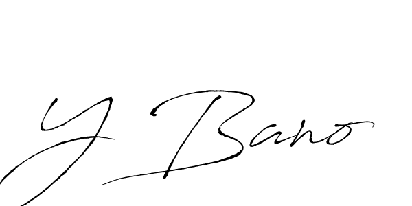 Antro_Vectra is a professional signature style that is perfect for those who want to add a touch of class to their signature. It is also a great choice for those who want to make their signature more unique. Get Y Bano name to fancy signature for free. Y Bano signature style 6 images and pictures png