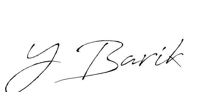 Y Barik stylish signature style. Best Handwritten Sign (Antro_Vectra) for my name. Handwritten Signature Collection Ideas for my name Y Barik. Y Barik signature style 6 images and pictures png