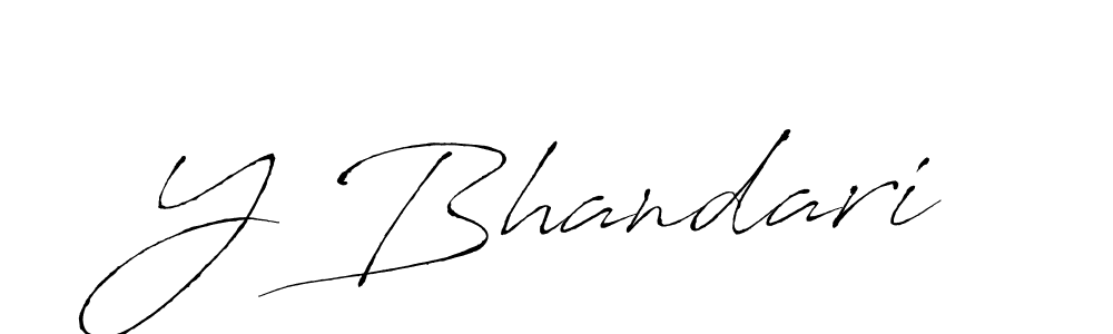 Similarly Antro_Vectra is the best handwritten signature design. Signature creator online .You can use it as an online autograph creator for name Y Bhandari. Y Bhandari signature style 6 images and pictures png