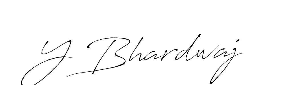 Antro_Vectra is a professional signature style that is perfect for those who want to add a touch of class to their signature. It is also a great choice for those who want to make their signature more unique. Get Y Bhardwaj name to fancy signature for free. Y Bhardwaj signature style 6 images and pictures png