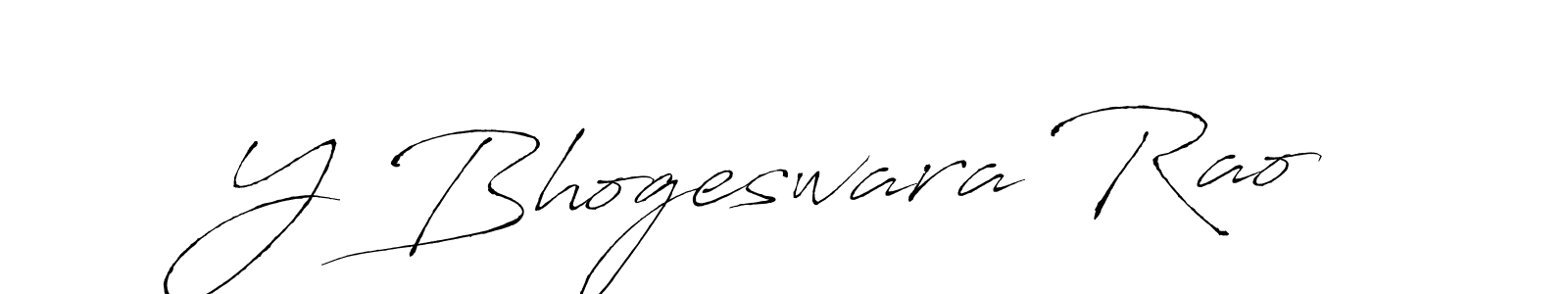 Use a signature maker to create a handwritten signature online. With this signature software, you can design (Antro_Vectra) your own signature for name Y Bhogeswara Rao. Y Bhogeswara Rao signature style 6 images and pictures png