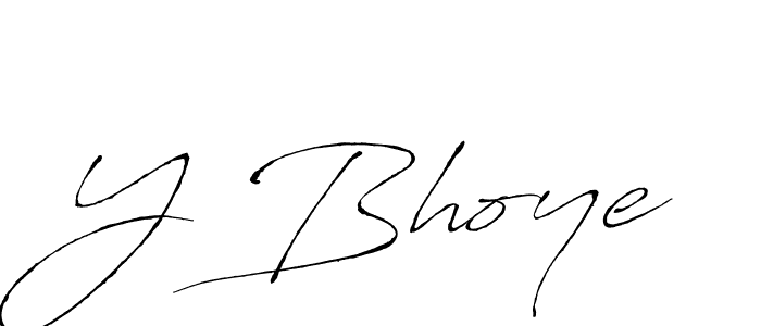 Also You can easily find your signature by using the search form. We will create Y Bhoye name handwritten signature images for you free of cost using Antro_Vectra sign style. Y Bhoye signature style 6 images and pictures png