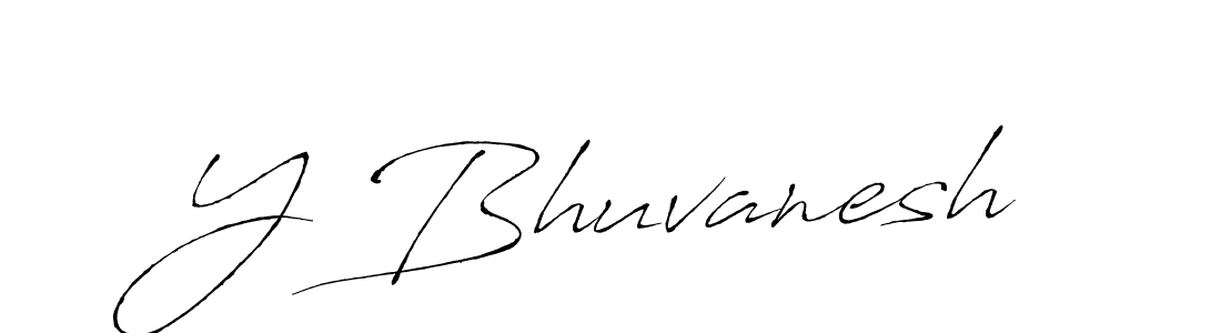 Also we have Y Bhuvanesh name is the best signature style. Create professional handwritten signature collection using Antro_Vectra autograph style. Y Bhuvanesh signature style 6 images and pictures png