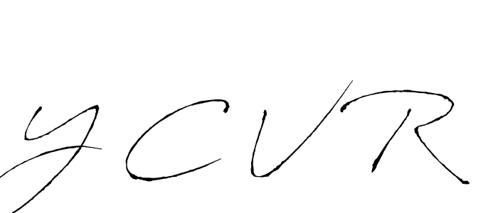 Create a beautiful signature design for name Y C V R. With this signature (Antro_Vectra) fonts, you can make a handwritten signature for free. Y C V R signature style 6 images and pictures png