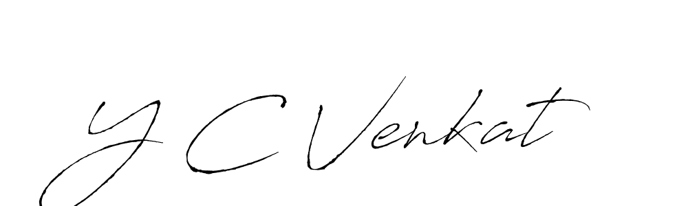 Use a signature maker to create a handwritten signature online. With this signature software, you can design (Antro_Vectra) your own signature for name Y C Venkat. Y C Venkat signature style 6 images and pictures png