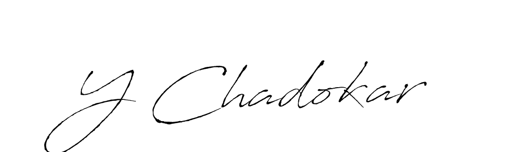 It looks lik you need a new signature style for name Y Chadokar. Design unique handwritten (Antro_Vectra) signature with our free signature maker in just a few clicks. Y Chadokar signature style 6 images and pictures png