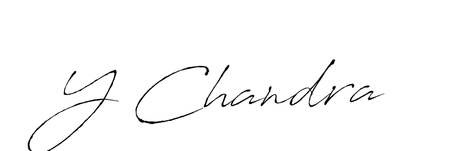 Use a signature maker to create a handwritten signature online. With this signature software, you can design (Antro_Vectra) your own signature for name Y Chandra. Y Chandra signature style 6 images and pictures png