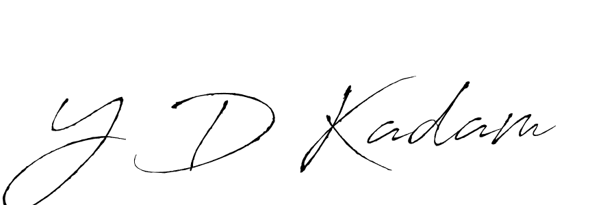 How to make Y D Kadam signature? Antro_Vectra is a professional autograph style. Create handwritten signature for Y D Kadam name. Y D Kadam signature style 6 images and pictures png