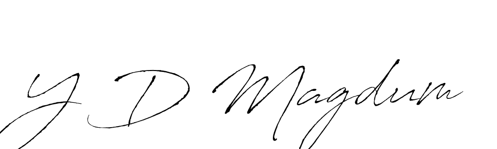 Make a beautiful signature design for name Y D Magdum. Use this online signature maker to create a handwritten signature for free. Y D Magdum signature style 6 images and pictures png