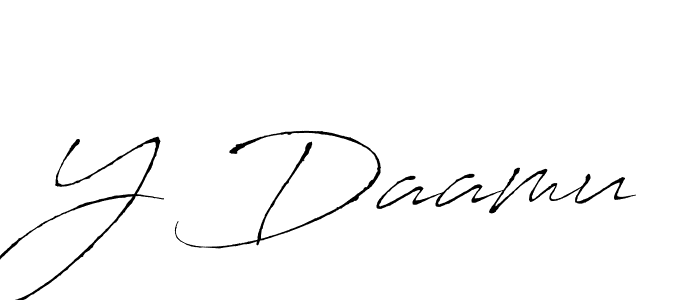 Create a beautiful signature design for name Y Daamu. With this signature (Antro_Vectra) fonts, you can make a handwritten signature for free. Y Daamu signature style 6 images and pictures png