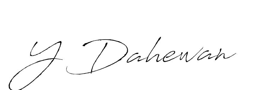 Create a beautiful signature design for name Y Dahewan. With this signature (Antro_Vectra) fonts, you can make a handwritten signature for free. Y Dahewan signature style 6 images and pictures png