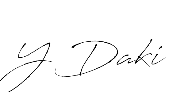 Also we have Y Daki name is the best signature style. Create professional handwritten signature collection using Antro_Vectra autograph style. Y Daki signature style 6 images and pictures png
