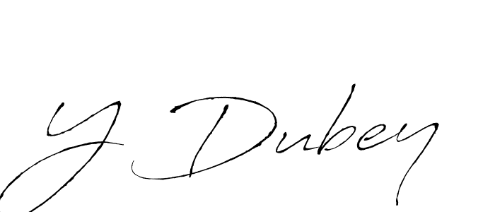 You should practise on your own different ways (Antro_Vectra) to write your name (Y Dubey) in signature. don't let someone else do it for you. Y Dubey signature style 6 images and pictures png