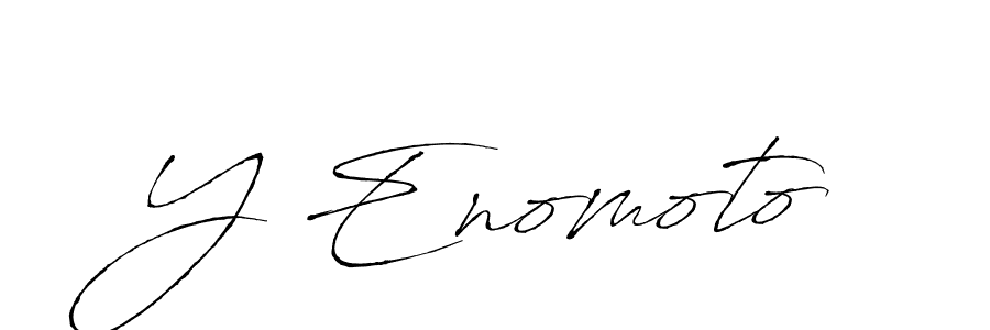 You should practise on your own different ways (Antro_Vectra) to write your name (Y Enomoto) in signature. don't let someone else do it for you. Y Enomoto signature style 6 images and pictures png