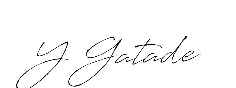 Make a beautiful signature design for name Y Gatade. Use this online signature maker to create a handwritten signature for free. Y Gatade signature style 6 images and pictures png